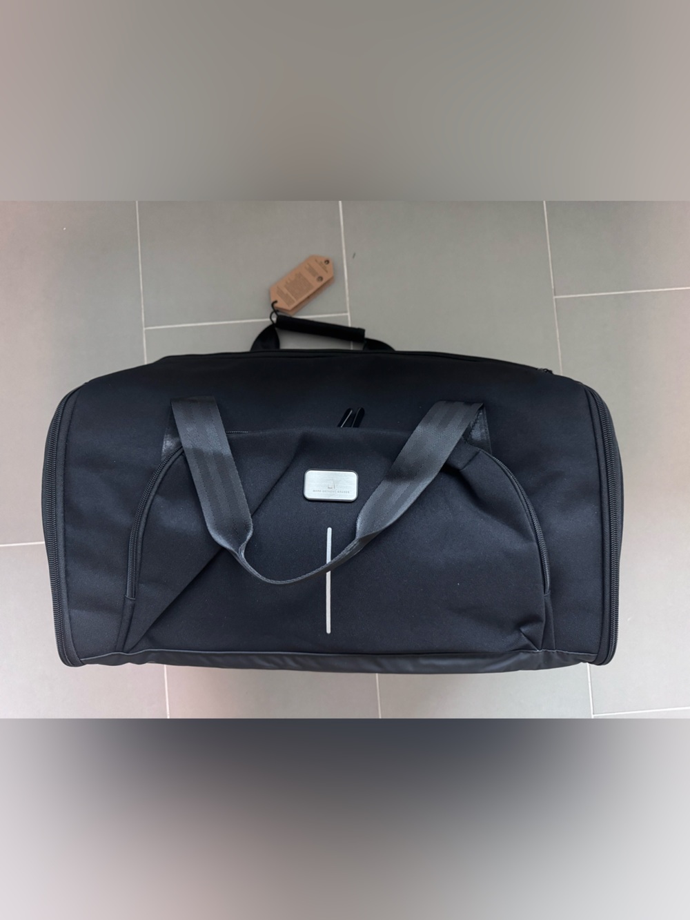 Black Duffel Bag - Classic Travel Carry garment bag